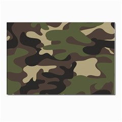 Texture Military Camouflage Repeats Seamless Army Green Hunting Postcards 5  X 7  (pkg Of 10) by Bedest