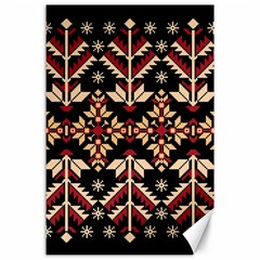 Vector Illustration Of Ukrainian Folk Seamless Pattern Ethnic Ornament Border Element Traditional Canvas 24  X 36  by Bedest