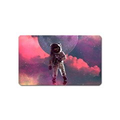 Aesthetic Astronautics Atmosphere Blue Clouds Cosmos Fantasy Galaxy Magnet (name Card) by Cendanart