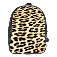 Leopard Print School Bag (xl) by TShirt44