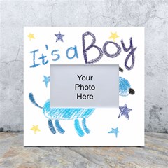 It s A Boy White Box Photo Frame 4  X 6  by morgunovaart