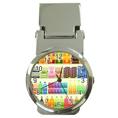 Supermarket Shelf Products Snacks Money Clip Watches by Cendanart