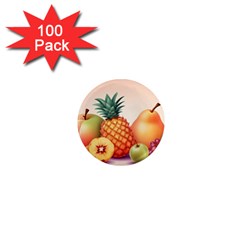 Fruit Pattern Apple Abstract Food 1  Mini Magnets (100 Pack)  by Proyonanggan