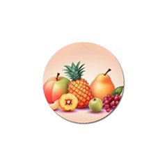 Fruit Pattern Apple Abstract Food Golf Ball Marker by Proyonanggan