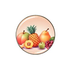 Fruit Pattern Apple Abstract Food Hat Clip Ball Marker by Proyonanggan