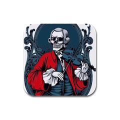 Ghost Rubber Square Coaster (4 Pack) by saad11