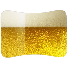 Light Beer Texture Foam Drink In A Glass Velour Seat Head Rest Cushion by Cemarart