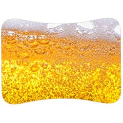 Liquid Bubble Drink Beer With Foam Texture Velour Seat Head Rest Cushion by Cemarart