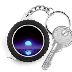 Sunset Colorful Nature Night Purple Star Measuring Tape by Cemarart