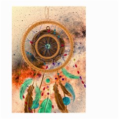 Dream Catcher Colorful Vintage Small Garden Flag (two Sides) by Cemarart