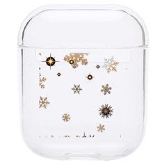 Golden-snowflake Hard Pc Airpods 1/2 Case by saad11