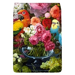 Flower And Parrot Art Flower Painting Removable Flap Cover (l) by Cemarart