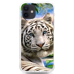 White Tiger Peacock Animal Fantasy Water Summer Iphone 12/12 Pro Tpu Uv Print Case by Cemarart