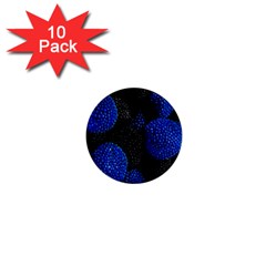 Berry, One,berry Blue Black 1  Mini Buttons (10 Pack)  by nateshop