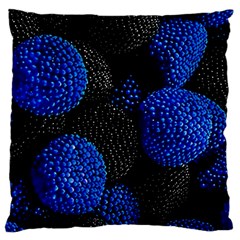 Berry, One,berry Blue Black Large Cushion Case (one Side) by nateshop