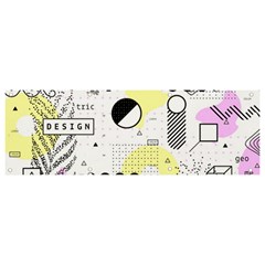 Graphic Design Geometric Background Banner And Sign 9  X 3  by Grandong