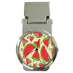 Cute Watermelon Seamless Pattern Money Clip Watches by Grandong