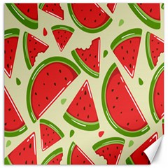 Cute Watermelon Seamless Pattern Canvas 16  X 16  by Grandong