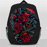 Vintage Flash Tattoos Designs Seamless Pattern Backpack Bag Front