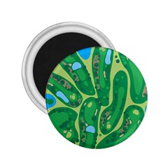 Golf Course Par Golf Course Green 2 25  Magnets by Cemarart