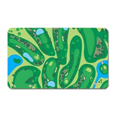 Golf Course Par Golf Course Green Magnet (rectangular) by Cemarart