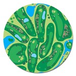 Golf Course Par Golf Course Green Magnet 5  (Round) Front