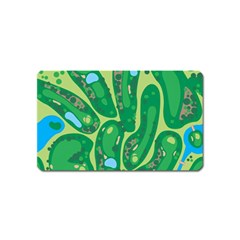 Golf Course Par Golf Course Green Magnet (name Card) by Cemarart