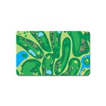 Golf Course Par Golf Course Green Magnet (Name Card) Front