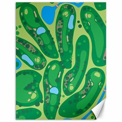 Golf Course Par Golf Course Green Canvas 12  X 16  by Cemarart