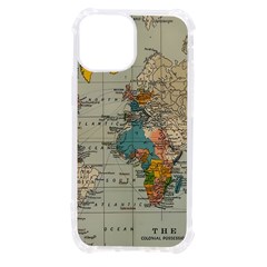 Vintage World Map Iphone 13 Mini Tpu Uv Print Case by Proyonanggan