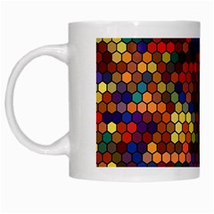 Hexagon Honeycomb Pattern Design White Mug by Ndabl3x