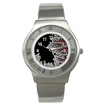 Astrology Surreal Surrealism Trippy Visual Art Stainless Steel Watch Front