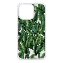 Green Banana Leaves Iphone 13 Pro Tpu Uv Print Case by goljakoff