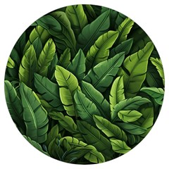 Green Leaves Round Trivet by goljakoff