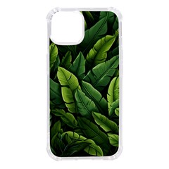 Green Leaves Iphone 14 Tpu Uv Print Case by goljakoff