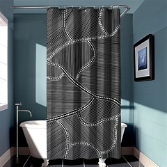 Authentic Aboriginal Art - Farm Lands 4 Shower Curtain 36  X 72  (stall)  by hogartharts