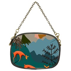 Roe Deer Animal Boho Bohemian Nature Chain Purse (two Sides) by Grandong