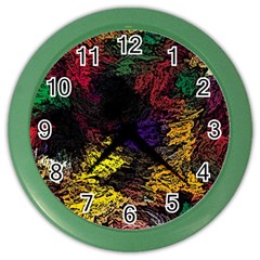 Abstract Painting Colorful Color Wall Clock by Cemarart