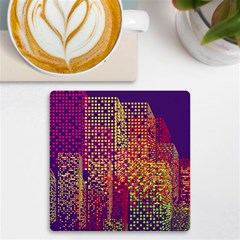 Building Architecture City Facade Uv Print Square Tile Coaster  by Grandong