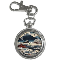 Hokusai Moutains Japan Key Chain Watches by Bedest