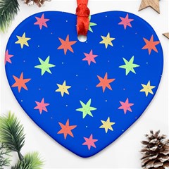 Background Star Darling Galaxy Ornament (heart) by Maspions