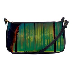 Nature Swamp Water Sunset Spooky Night Reflections Bayou Lake Shoulder Clutch Bag by Grandong