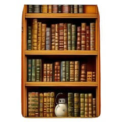 Room Interior Library Books Bookshelves Reading Literature Study Fiction Old Manor Book Nook Reading Removable Flap Cover (l) by Grandong