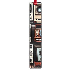 Retro Cameras Old Vintage Antique Technology Wallpaper Retrospective Large Book Marks by Grandong