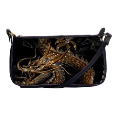 Fantasy Dragon Pentagram Shoulder Clutch Bag by Maspions