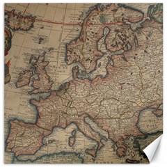 Old Vintage Classic Map Of Europe Canvas 20  X 20  by Paksenen