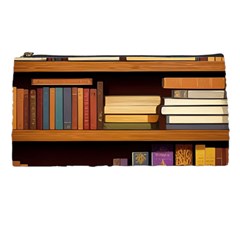 Book Nook Books Bookshelves Comfortable Cozy Literature Library Study Reading Room Fiction Entertain Pencil Case by Maspions