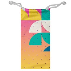 Abstract Geometric Bauhaus Polka Dots Retro Memphis Art Jewelry Bag by Maspions