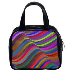 Psychedelic Surreal Background Classic Handbag (two Sides) by Askadina