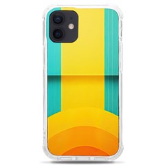 Colorful Rainbow Pattern Digital Art Abstract Minimalist Minimalism Iphone 12 Mini Tpu Uv Print Case	 by Bedest